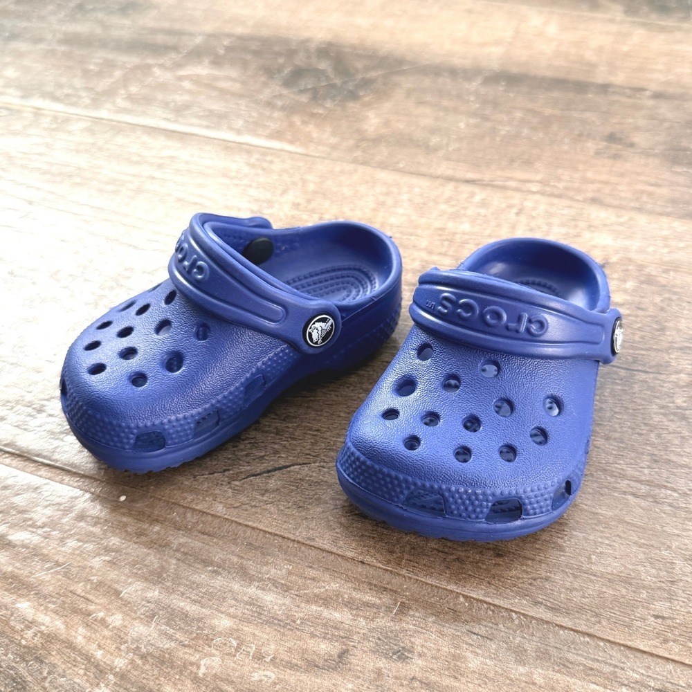 Infant Crocs Littles Classic Clog, Blue, C2/C3